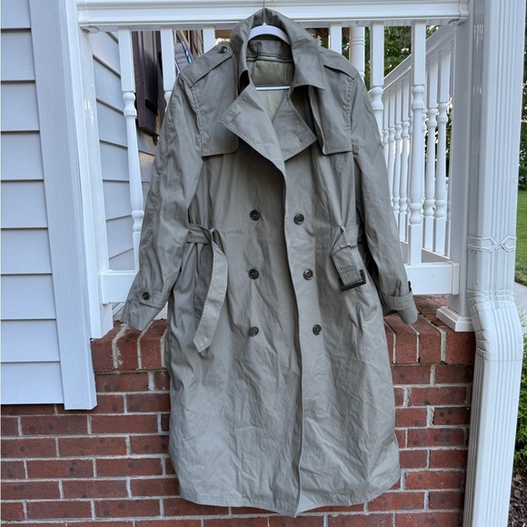USMC All Weather Marine Trench Coat Defense Logistic Agency Valor Collection 44L - Picture 1 of 4